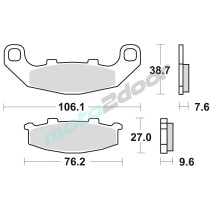 KLOCKI HAMULCOWE BRAKING SEMI METALLIC 712SM1