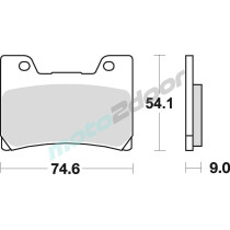 KLOCKI HAMULCOWE BRAKING SEMI METALLIC 729SM1