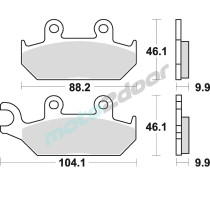 KLOCKI HAMULCOWE BRAKING SEMI METALLIC 737SM1