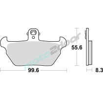 KLOCKI HAMULCOWE BRAKING SEMI METALLIC 739SM1