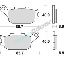 KLOCKI HAMULCOWE BRAKING SEMI METALLIC 742SM1