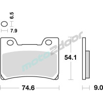 KLOCKI HAMULCOWE BRAKING SEMI METALLIC 751SM1