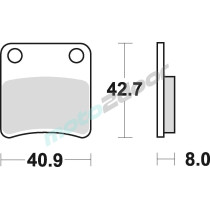 KLOCKI HAMULCOWE BRAKING SEMI METALLIC 757SM1