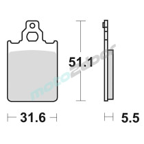 KLOCKI HAMULCOWE BRAKING SEMI METALLIC 760SM1