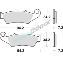 KLOCKI HAMULCOWE BRAKING SEMI METALLIC 772SM1