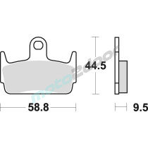 KLOCKI HAMULCOWE BRAKING SEMI METALLIC 774SM1
