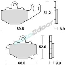 KLOCKI HAMULCOWE BRAKING SEMI METALLIC 775SM1