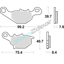KLOCKI HAMULCOWE BRAKING SEMI METALLIC 785SM1