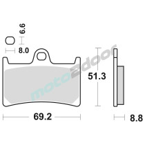 KLOCKI HAMULCOWE BRAKING SEMI METALLIC RACE 786CM66