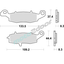 KLOCKI HAMULCOWE BRAKING SEMI METALLIC 787SM1