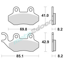 KLOCKI HAMULCOWE BRAKING SEMI METALLIC 796SM1
