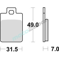 KLOCKI HAMULCOWE BRAKING SEMI METALLIC 805SM1