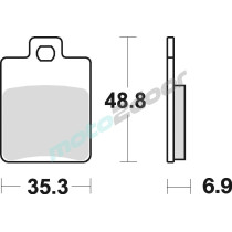 KLOCKI HAMULCOWE BRAKING SEMI METALLIC 808SM1