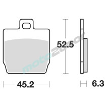 KLOCKI HAMULCOWE BRAKING SEMI METALLIC 814SM1