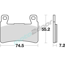 KLOCKI HAMULCOWE BRAKING SEMI METALLIC RACE 827CM66