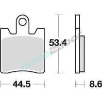 KLOCKI HAMULCOWE BRAKING SEMI METALLIC 830SM1