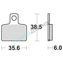 KLOCKI HAMULCOWE BRAKING SEMI METALLIC 832SM1