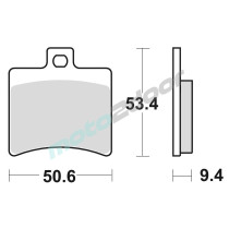 KLOCKI HAMULCOWE BRAKING SEMI METALLIC 840SM1