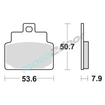 KLOCKI HAMULCOWE BRAKING SEMI METALLIC 842SM1