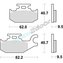 KLOCKI HAMULCOWE BRAKING SEMI METALLIC 862SM1