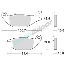 KLOCKI HAMULCOWE BRAKING SEMI METALLIC 867SM1