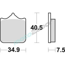 KLOCKI HAMULCOWE BRAKING SEMI METALLIC RACE 870CM66