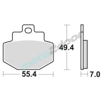 KLOCKI HAMULCOWE BRAKING SEMI METALLIC 871SM1