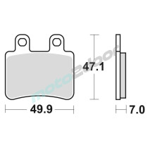 KLOCKI HAMULCOWE BRAKING SEMI METALLIC 878SM1
