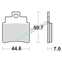 KLOCKI HAMULCOWE BRAKING SEMI METALLIC 883SM1
