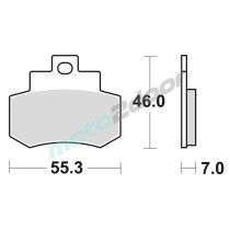 KLOCKI HAMULCOWE BRAKING SEMI METALLIC 884SM1