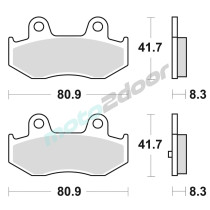 KLOCKI HAMULCOWE BRAKING SEMI METALLIC 887SM1