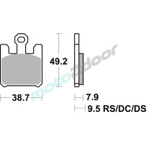 KLOCKI HAMULCOWE BRAKING SEMI METALLIC RACE 893CM66