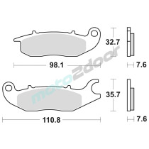 KLOCKI HAMULCOWE BRAKING SEMI METALLIC 902SM1