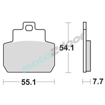 KLOCKI HAMULCOWE BRAKING SEMI METALLIC 909SM1