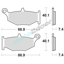 KLOCKI HAMULCOWE BRAKING SEMI METALLIC 924SM1