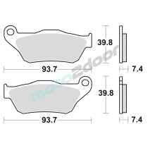 KLOCKI HAMULCOWE BRAKING SEMI METALLIC 926SM1
