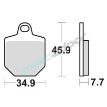 KLOCKI HAMULCOWE BRAKING SEMI METALLIC RACE 932CM66