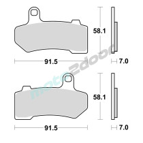 KLOCKI HAMULCOWE BRAKING SEMI METALLIC 934SM1