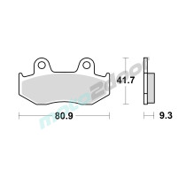 KLOCKI HAMULCOWE BRAKING SEMI METALLIC 940SM1