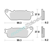 KLOCKI HAMULCOWE BRAKING SEMI METALLIC 942SM1