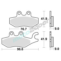 KLOCKI HAMULCOWE BRAKING SEMI METALLIC 953SM1