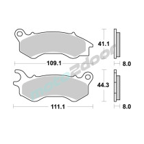 KLOCKI HAMULCOWE BRAKING SEMI METALLIC 954SM1