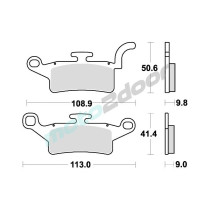 KLOCKI HAMULCOWE BRAKING SEMI METALLIC 961SM1