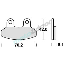 KLOCKI HAMULCOWE BRAKING SEMI METALLIC 963SM1
