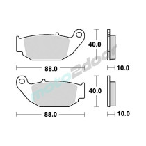 KLOCKI HAMULCOWE BRAKING SEMI METALLIC 965SM1