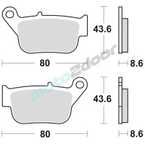 KLOCKI HAMULCOWE BRAKING SEMI METALLIC 972SM1