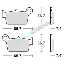 KLOCKI HAMULCOWE BRAKING SEMI METALLIC 976SM1