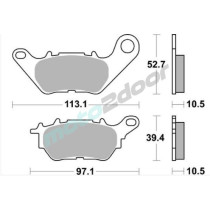 KLOCKI HAMULCOWE BRAKING SEMI METALLIC 979SM1