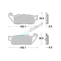 KLOCKI HAMULCOWE BRAKING SEMI METALLIC 984SM1