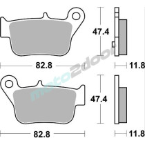 KLOCKI HAMULCOWE BRAKING SEMI METALLIC 985SM1